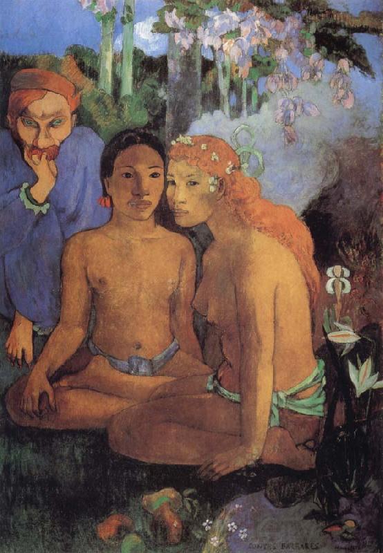 Paul Gauguin Contes barbares Spain oil painting art